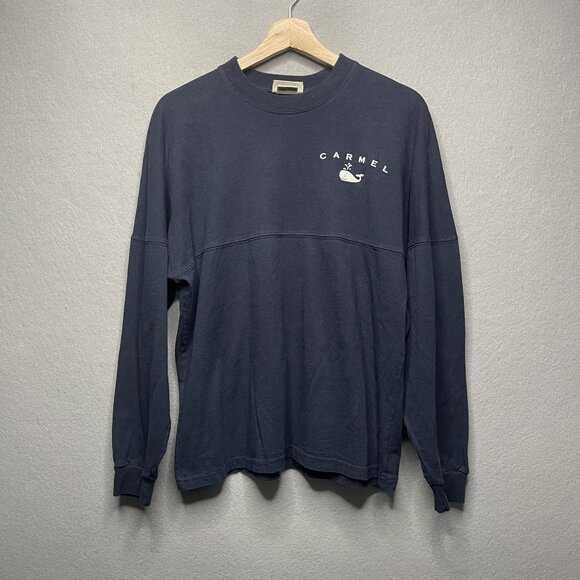 West Trend Carmel Long Sleeve Navy Crewneck Sweatshirt S - Picture 1 of 11